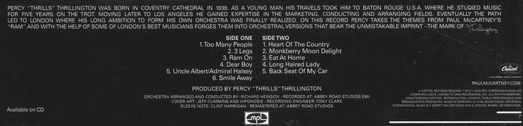 percy thrillington alias de Paul McCartney