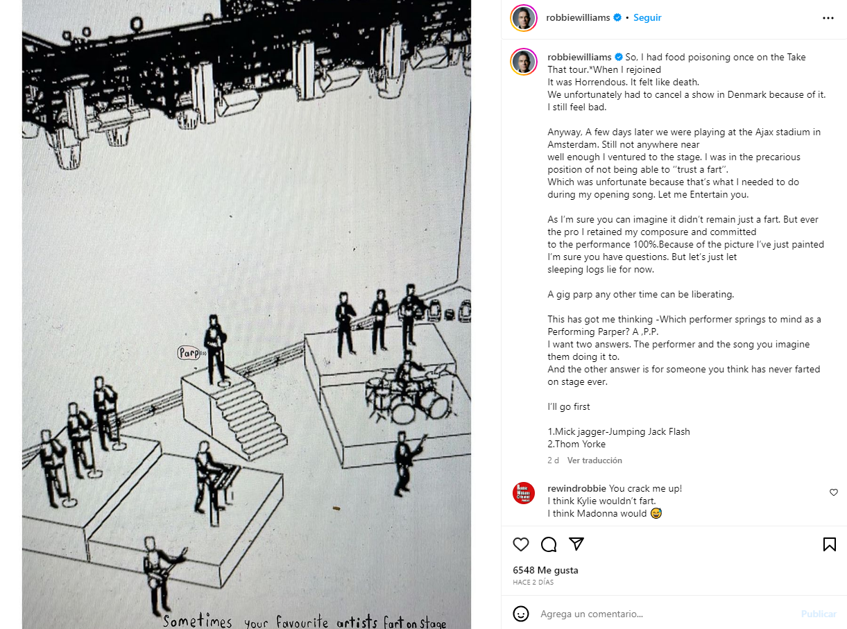 Robbie Williams Instagram