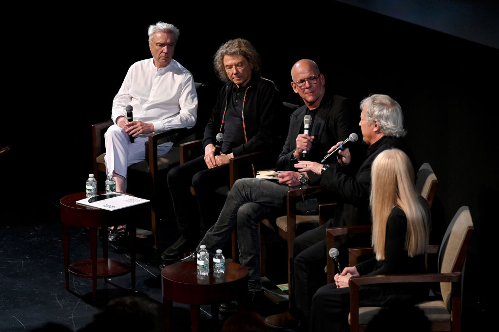 Talking Heads en el reestreno de Stop Making Sense. Foto: Getty Images.