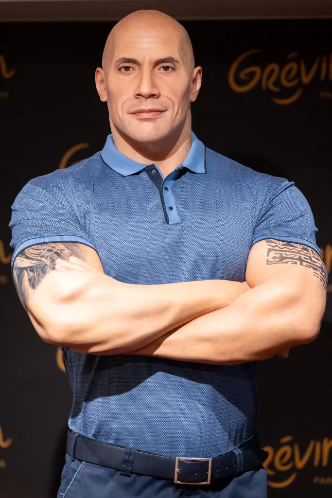 Figura de cera de Dwayne Johnson. Foto: Getty Images.