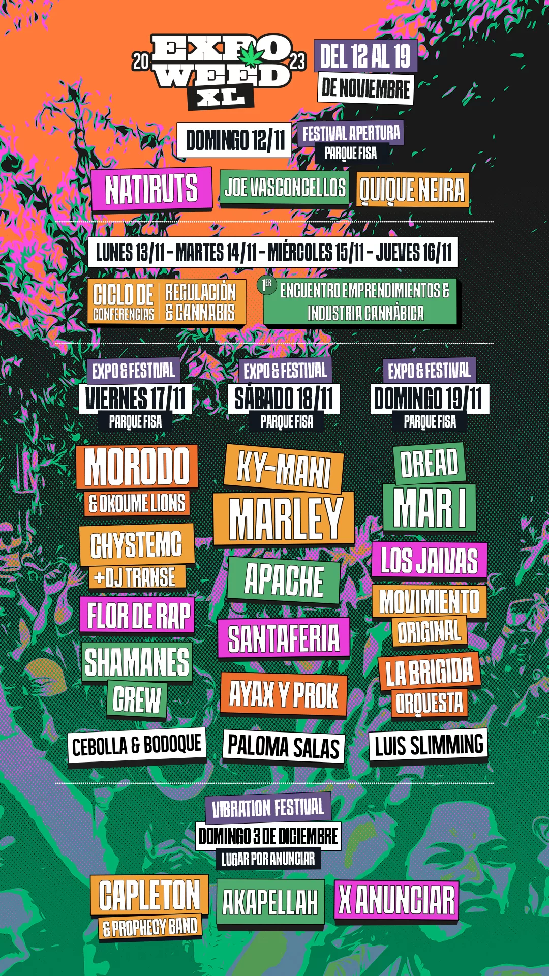 Line up Expoweed 2023