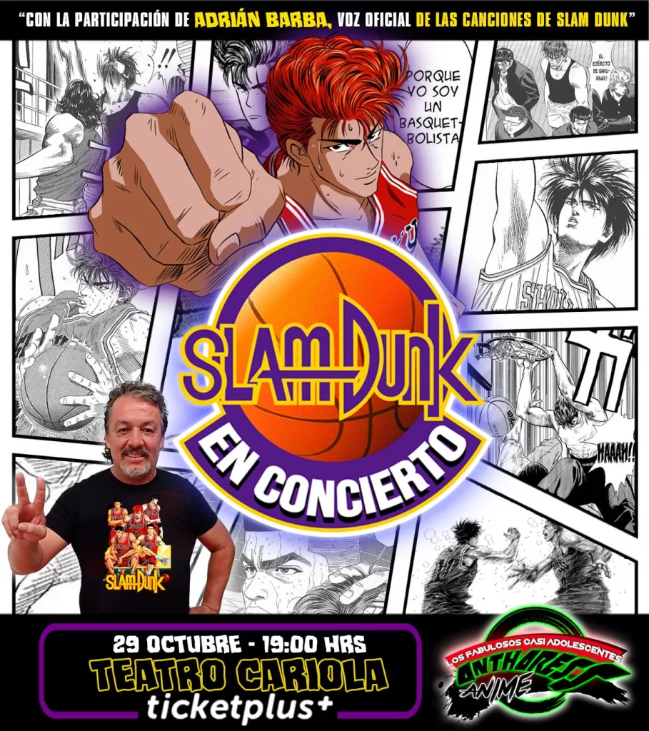 slam dunk en concierto afiche