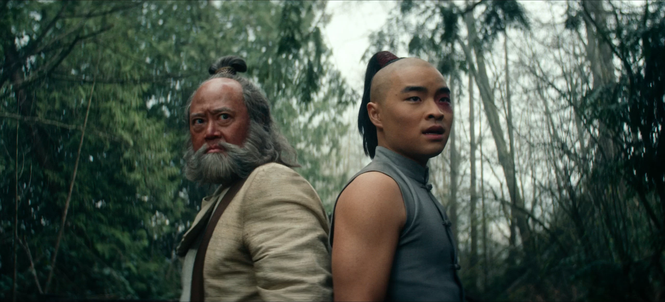 Iroh y Zuko en Avatar: La Leyenda de Aang. Foto: Netflix.