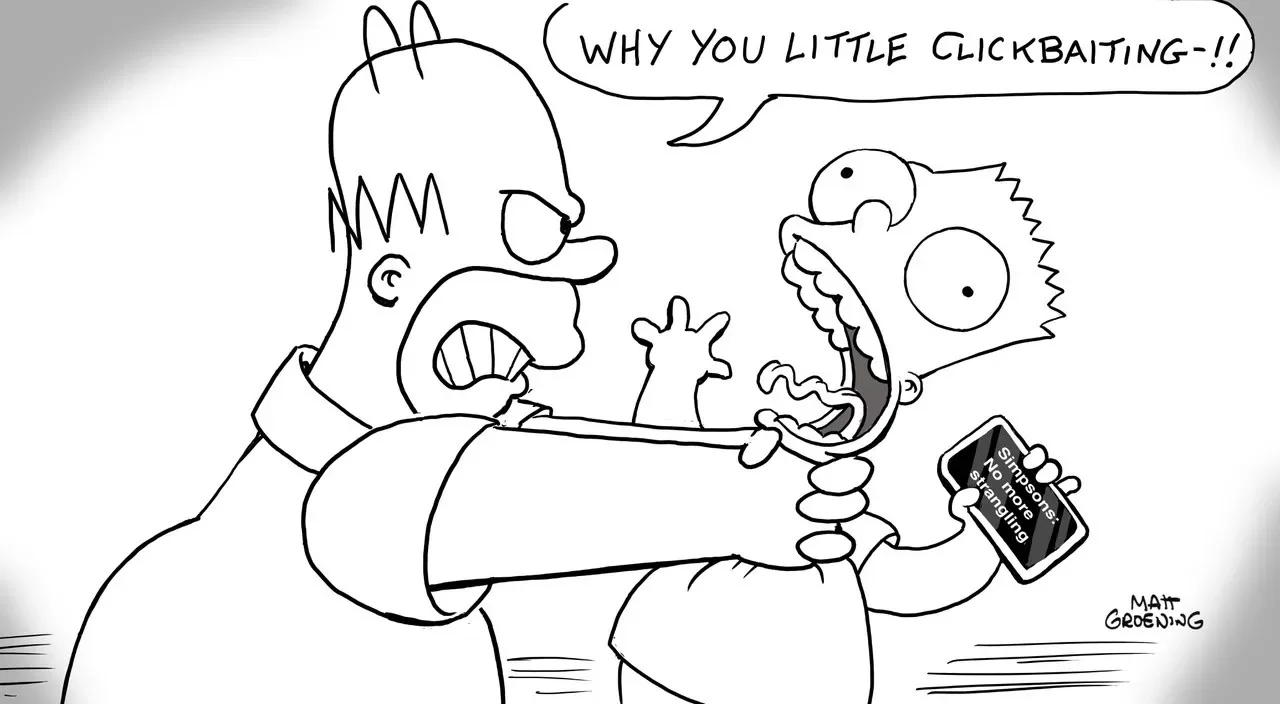 Caricatura de Los Simpson de Matt Groening. Foto: Variety.