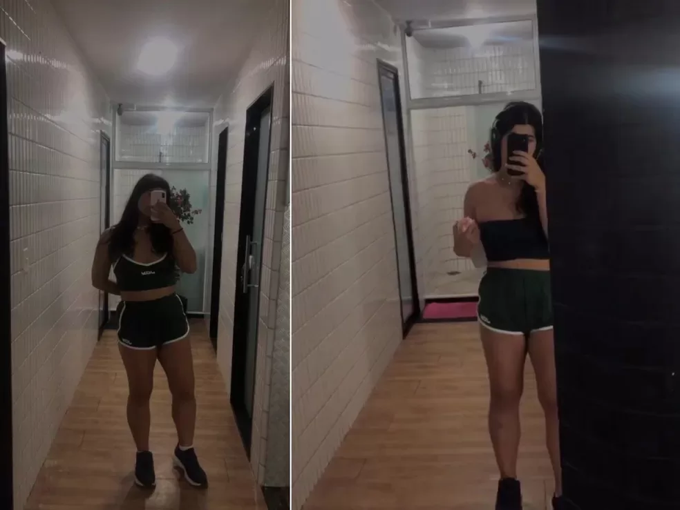 María Eduarda embarazada el día del concierto.