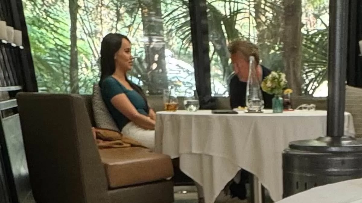 Matthew Perry Almorzando con Athenna Crosby