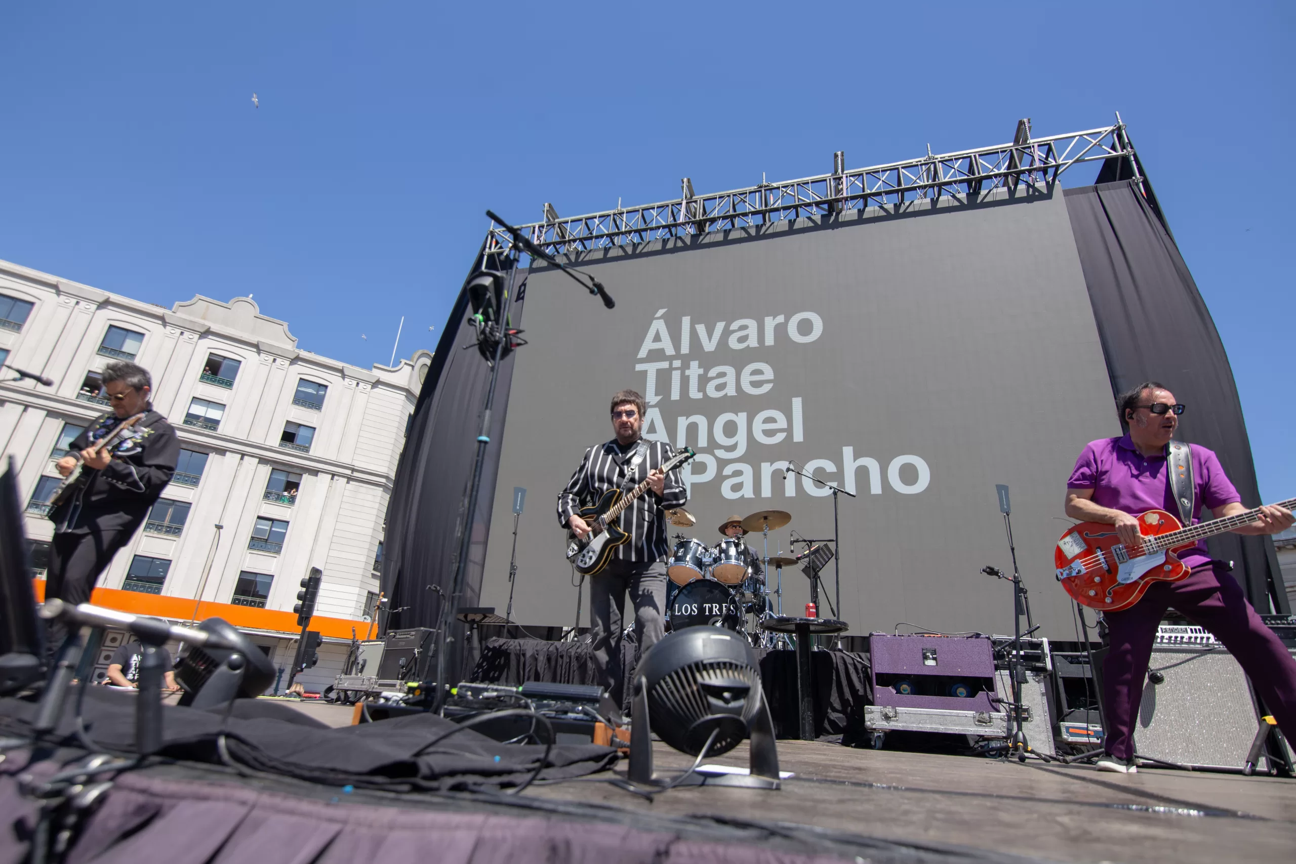 Los Tres en vivo en Concepción. Foto: Mariana Soledad.