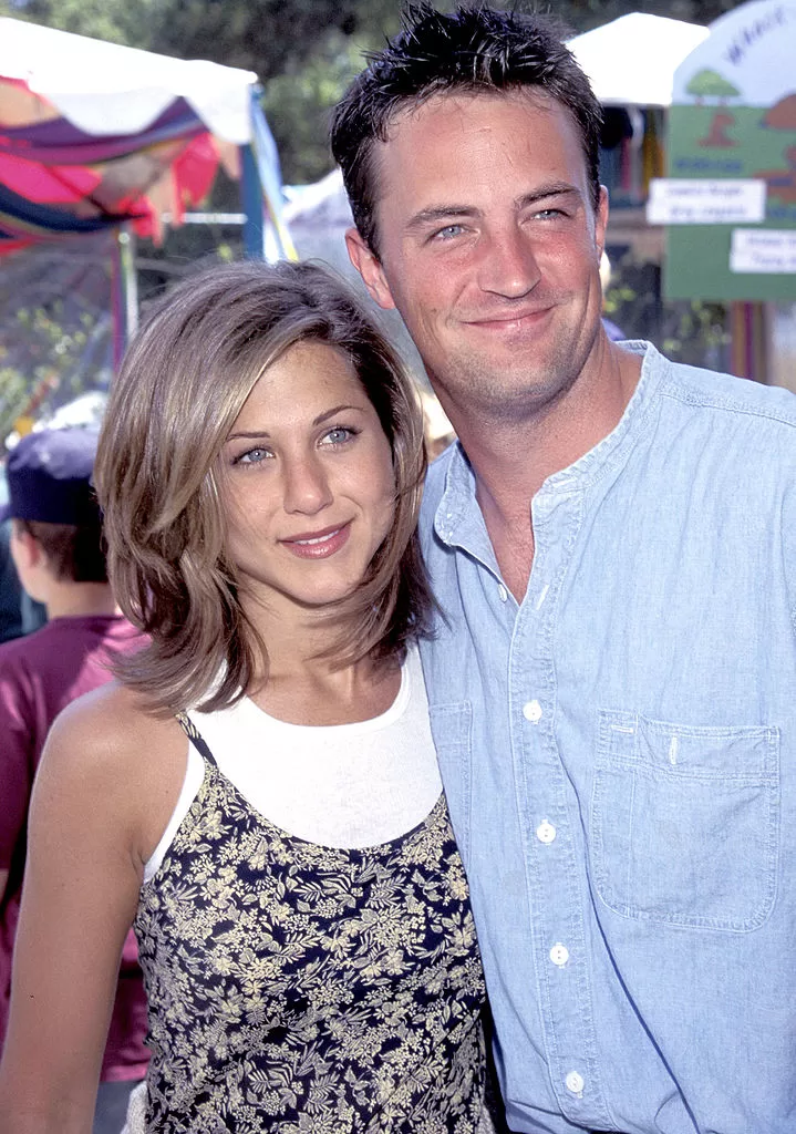 Jennifer Aniston y Matthew Perry. Foto: Getty Images.