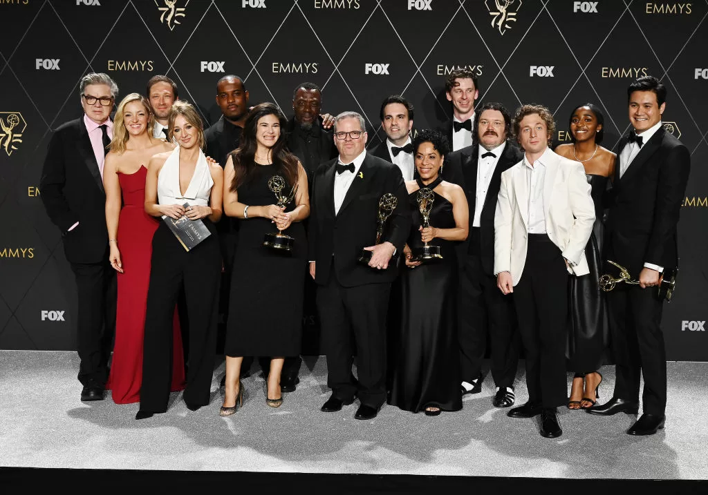 Elenco de The Bear en los Emmys. Foto: Getty Images