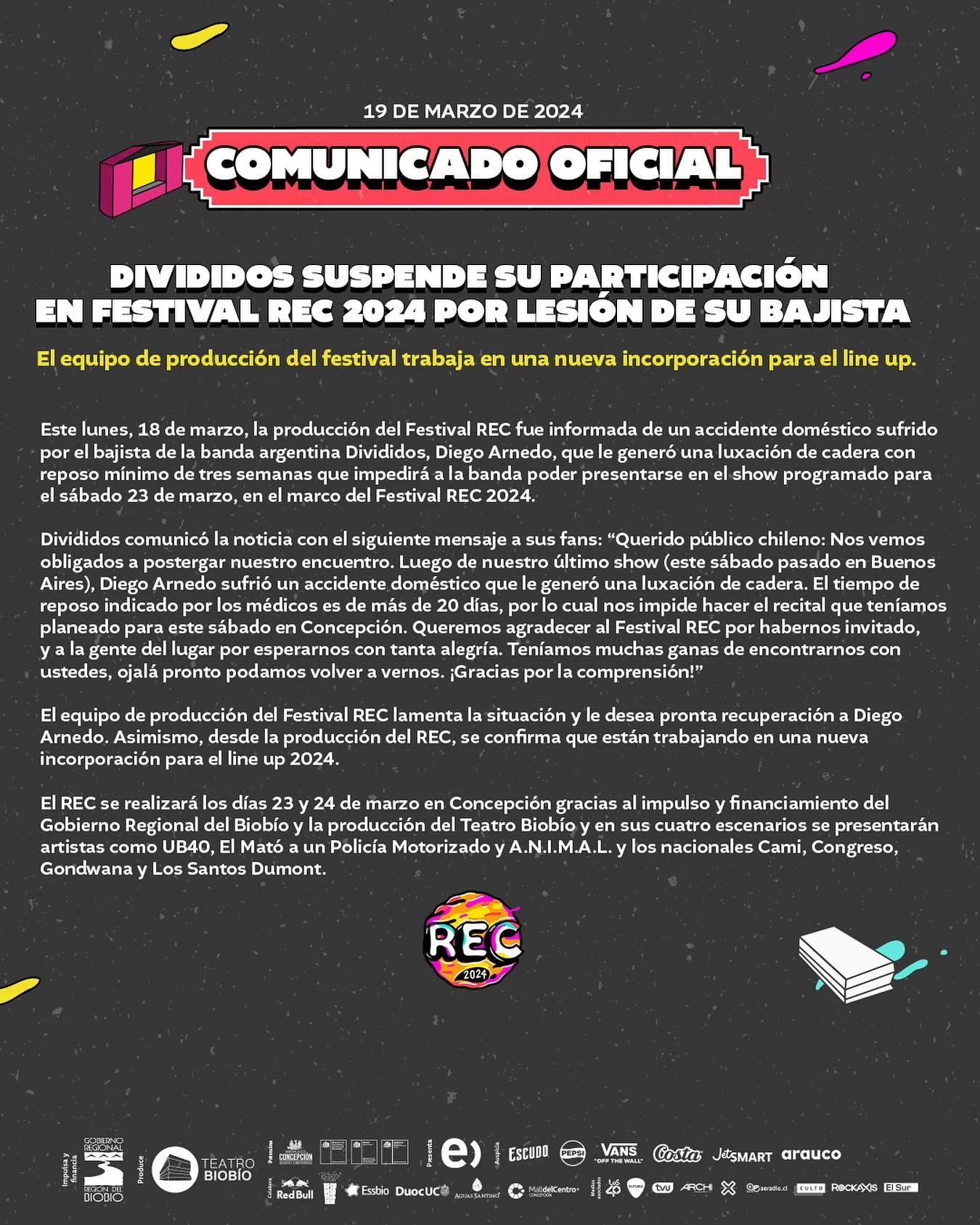 Comunicado REC Chile 2024