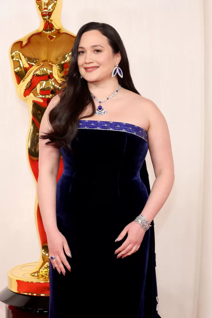 Lily Gladstone en los Premios Oscars. Foto: Getty Images.