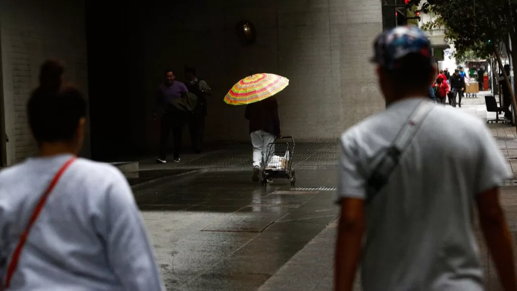 Lluvia en Santiago