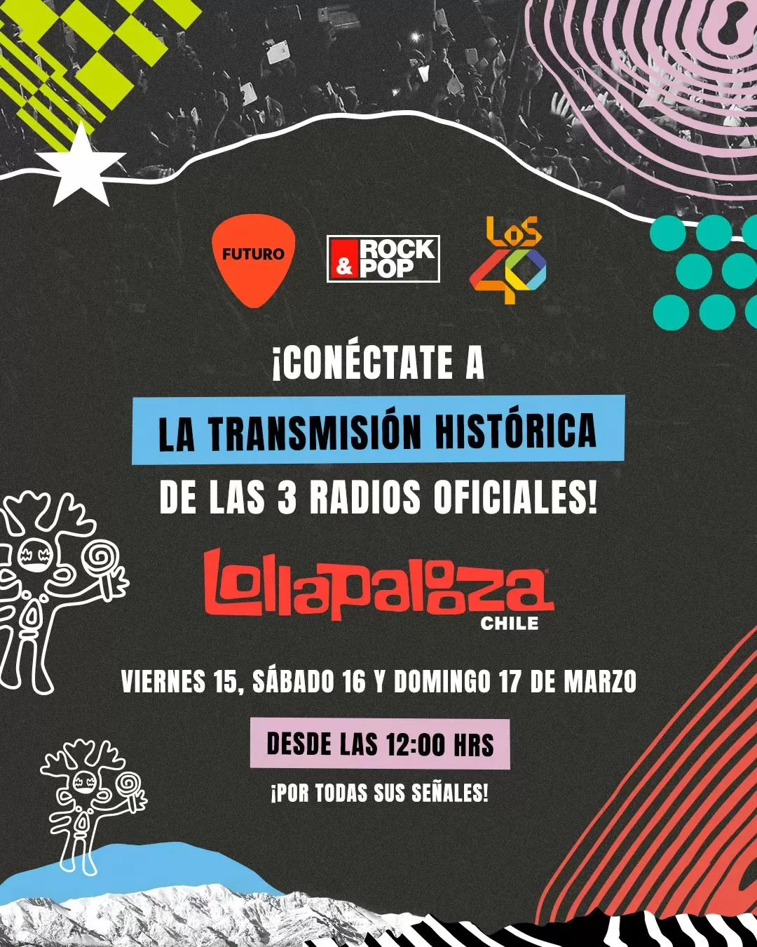 Transmisión conjunta Lollapalooza Chile 2024
