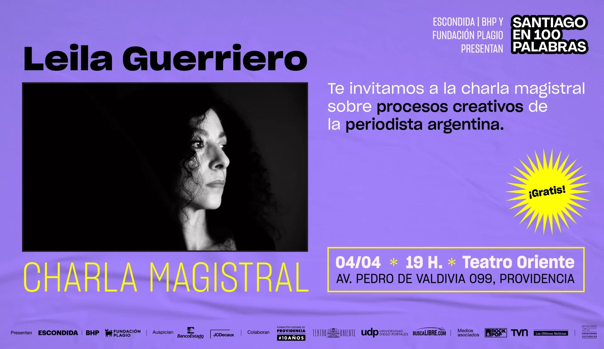 Santiago en 100 Palabras