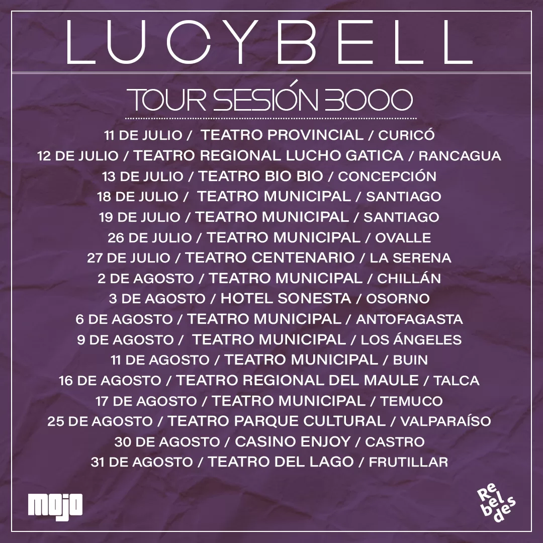Fechas gira Lucybell sesión 3000