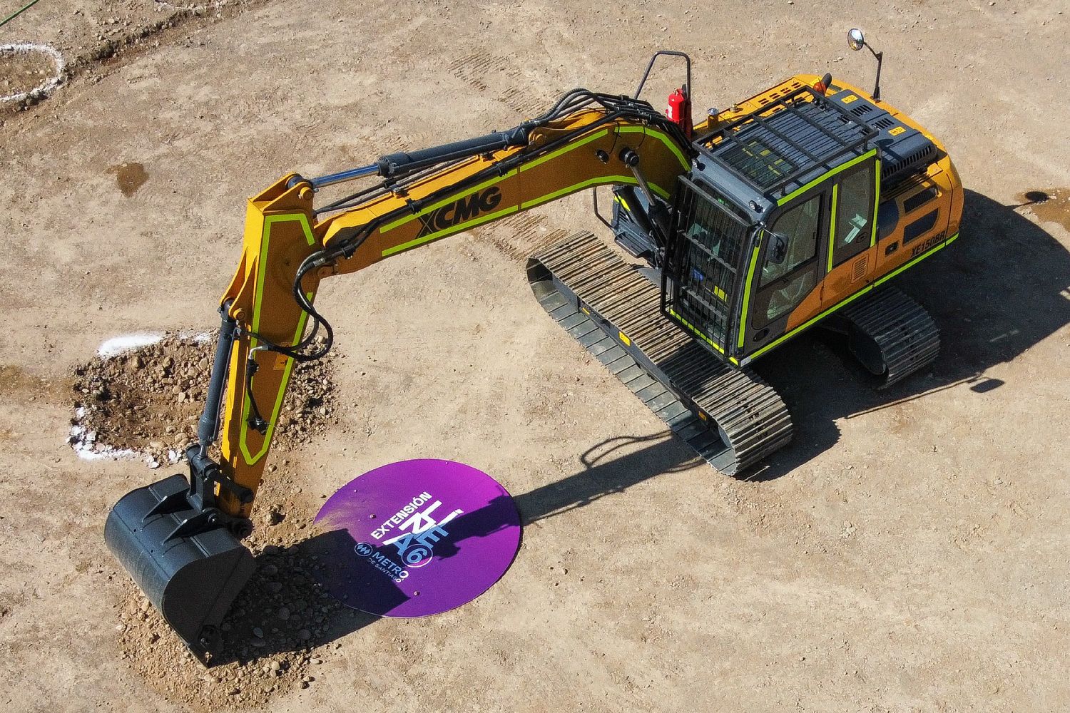 Inicio de construcción Línea 6 Metro de Santiago A_UNO_1565583