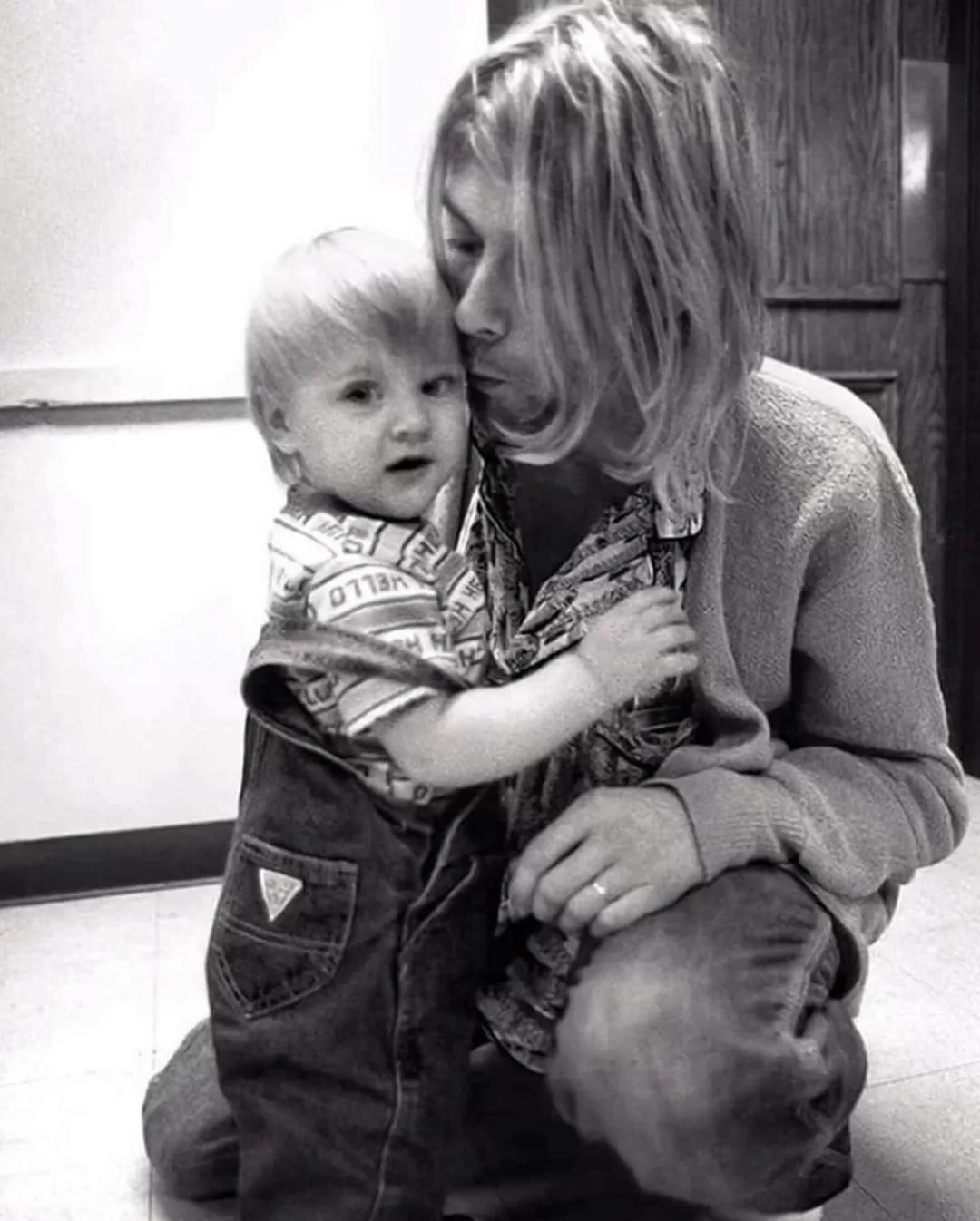 Kurt Cobain y Frances Bean