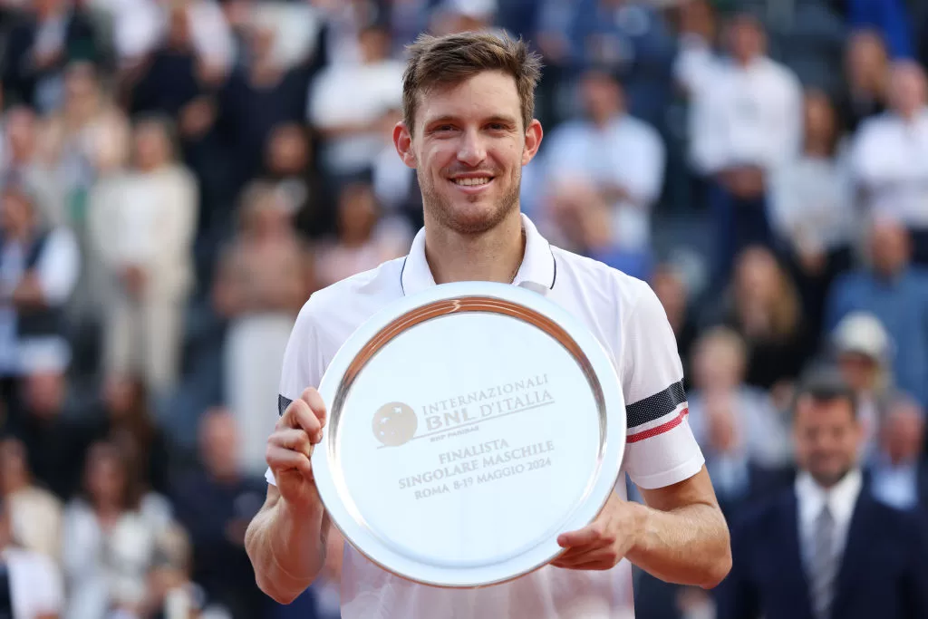 Nicolás Jarry en el Masters de Roma. Foto: Getty Images.