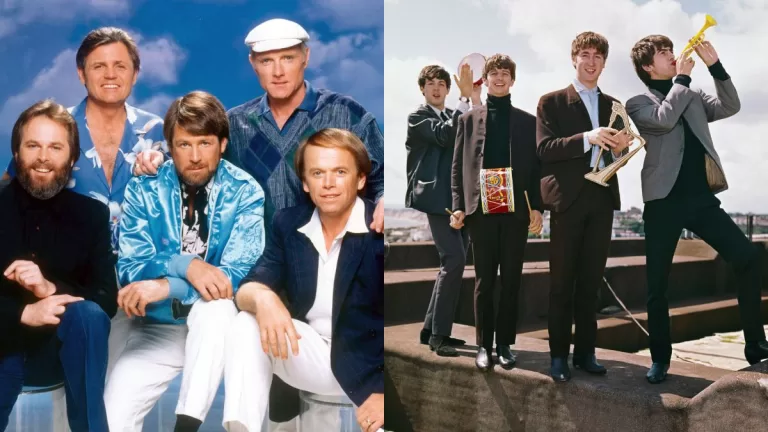 The beach Boys The beatles