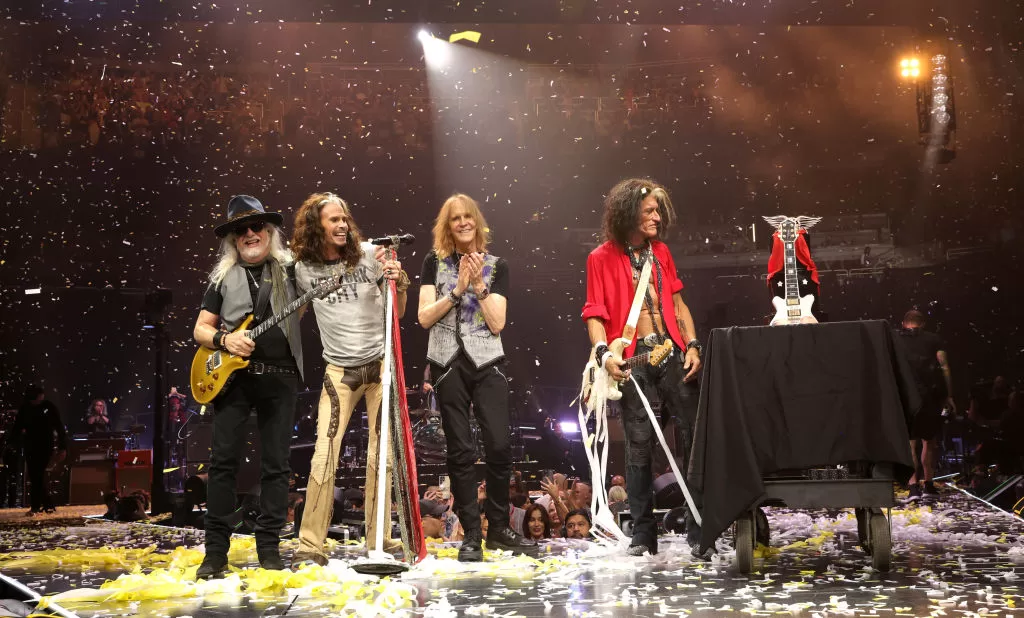 Aerosmith en su último concierto en Elmont, New York, 2023 | Getty Images