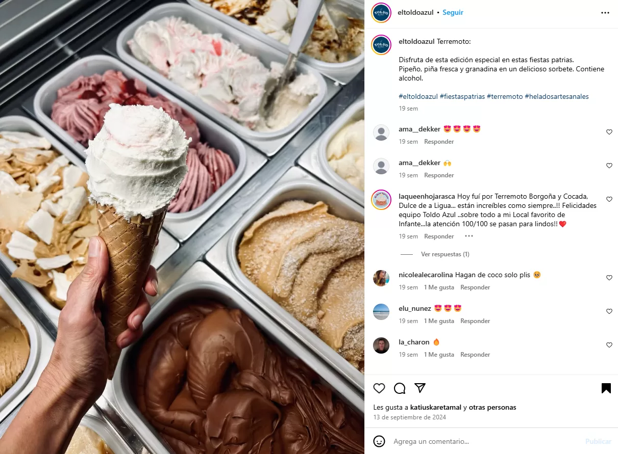 Heladería El Toldo Azul