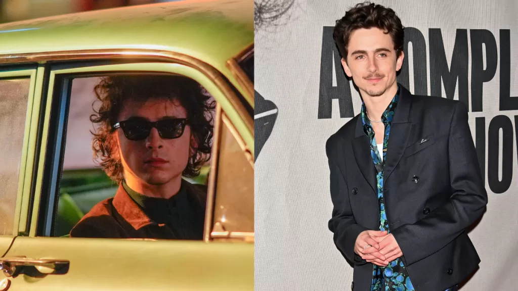 Timothée Chalamet como Bob DylanGetty Images