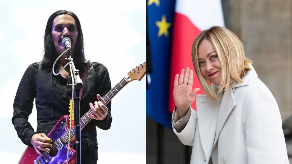 Brian Molko Giorgia Meloni