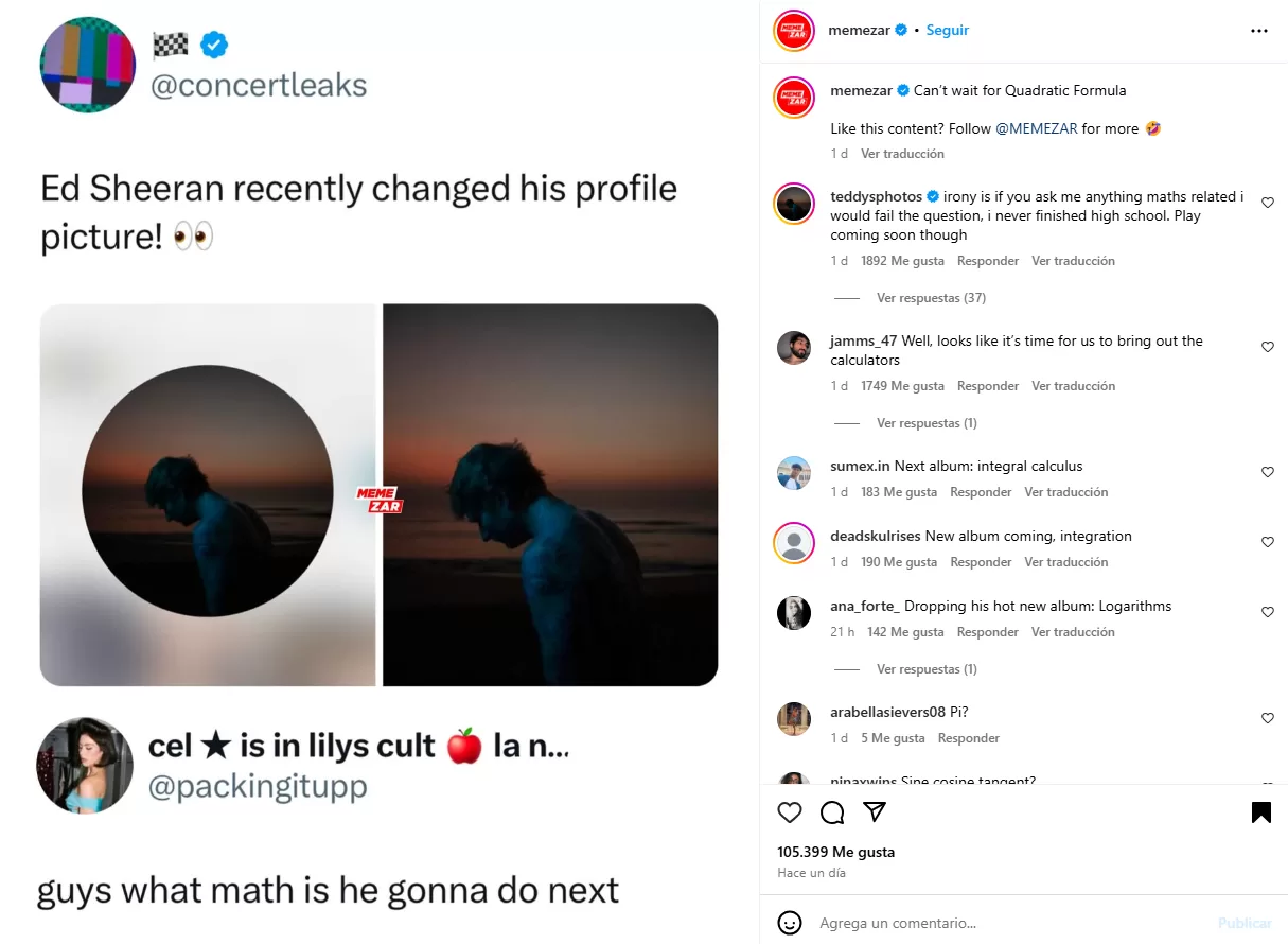 Ed Sheeran publicaicón