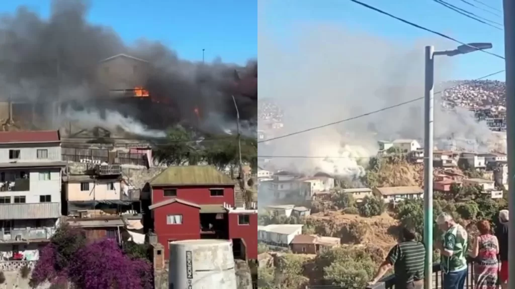 Incendios Valparaíso Cerro Castillo