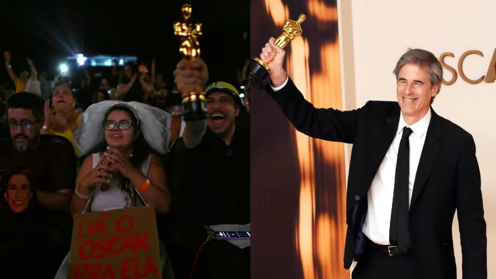 Aún estoy aquí, brasileños celebrando su triunfo.