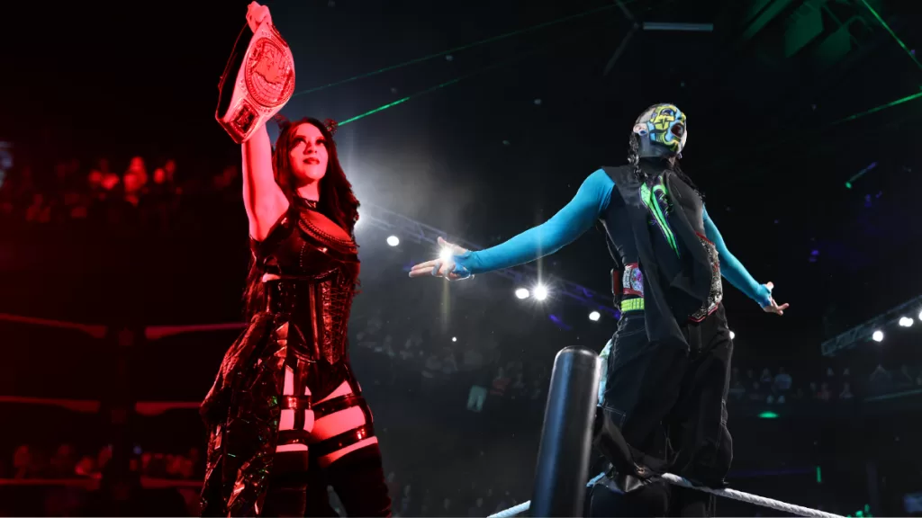 Stephanie VAquer Jeff Hardy NXT Roadblock