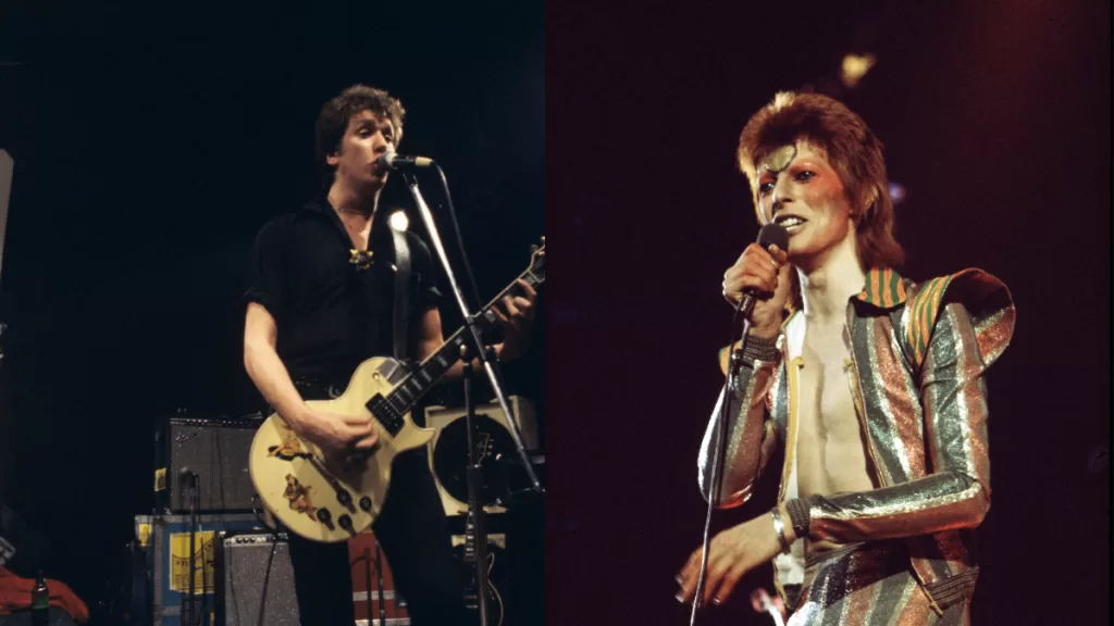 David Bowie y Steve Jones Getty