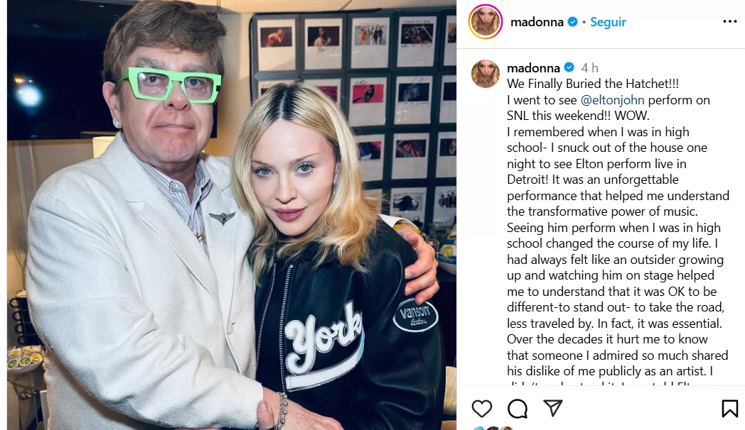 Madonna instagram post