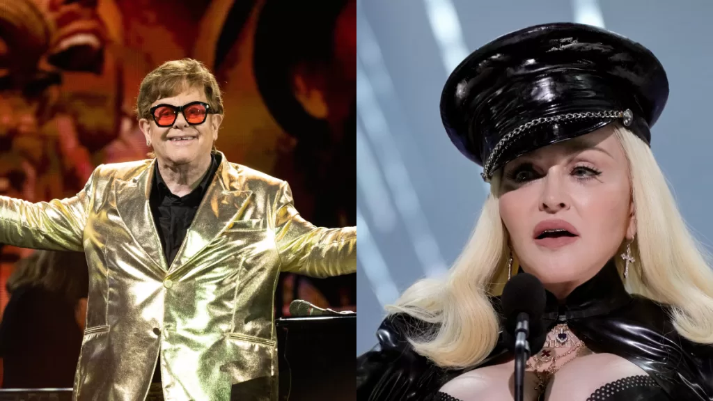 Madonna y Elton John Getty