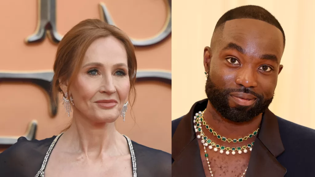 J. K. Rowling y Paapa Essiedu 