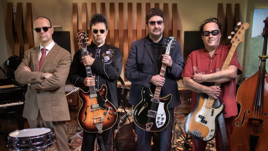 Los Tres. De izquierda a derecha: Francisco Molina, Angel Parra, Alvaro Henríquez y Roberto Lindl.