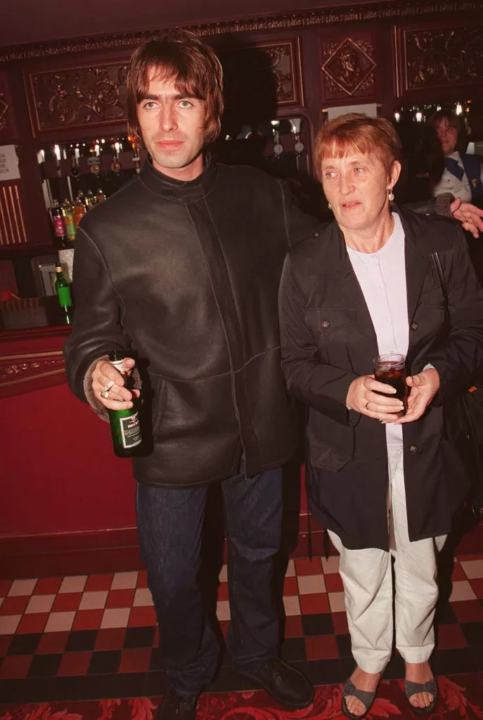 Liam y Peggy Gallagher. Foto: Getty Images.