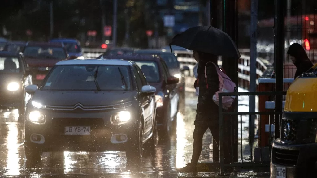 Lluvia en Santiago 22 junio