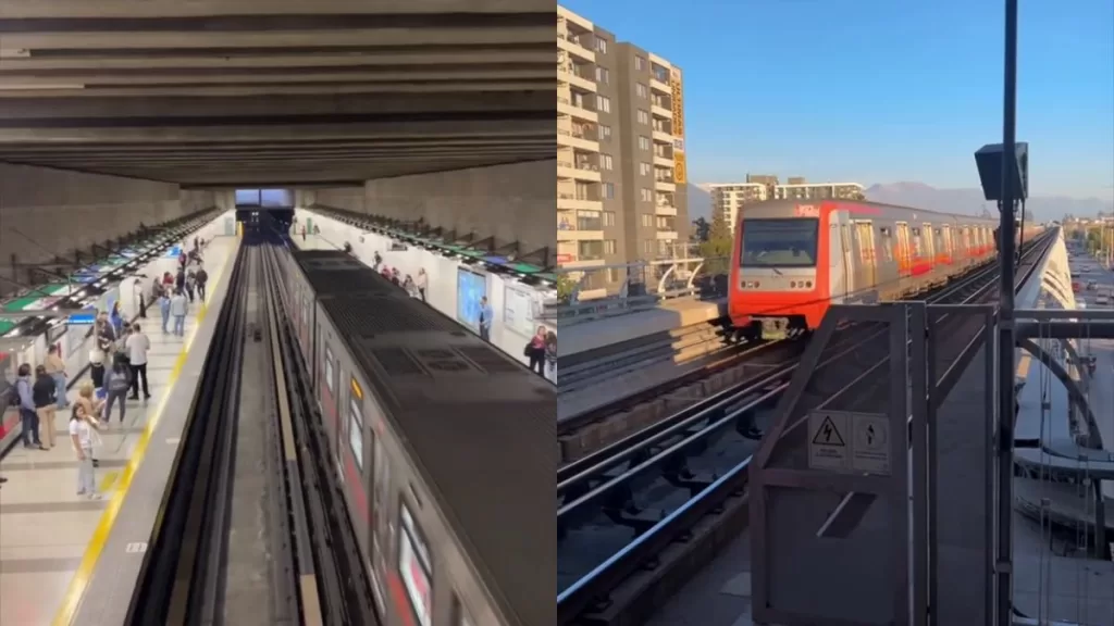 Metro de Santiago tiktoker