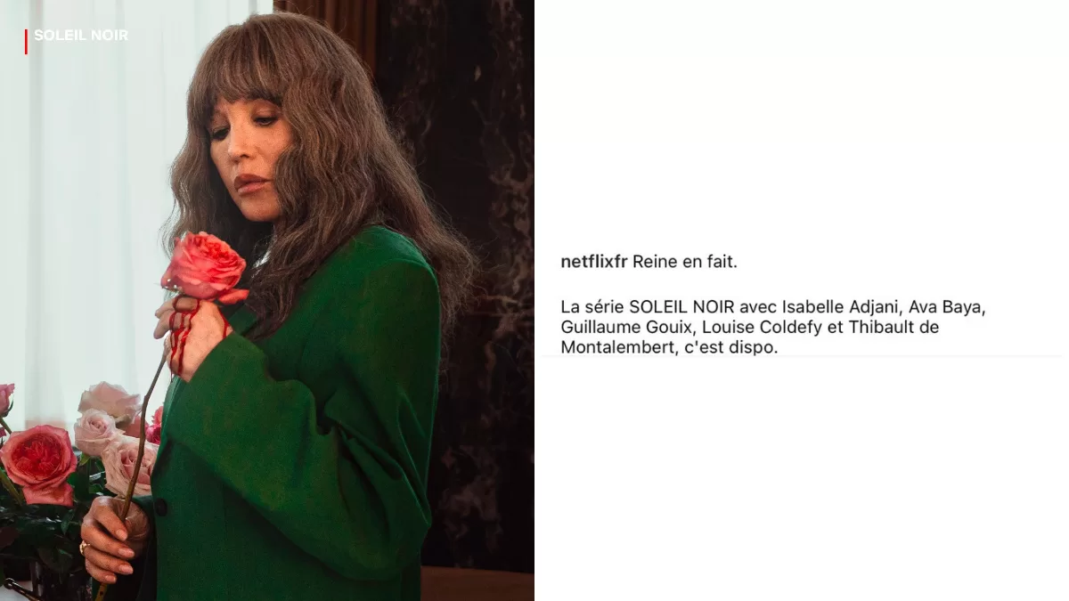 Post de Netflix Francia en Instagram con la actriz como Béatrice