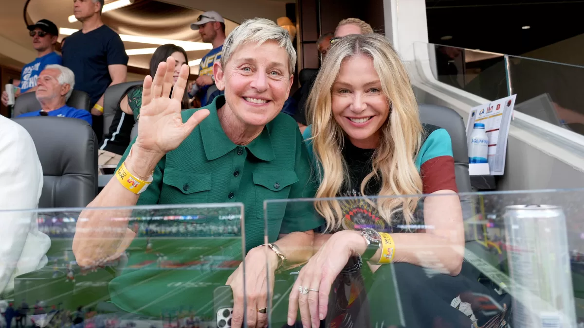 Ellen DeGeneres y Portia de la Rossi en 2022. 