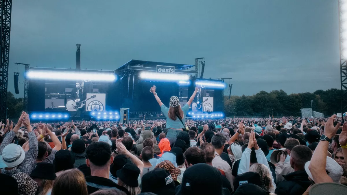 Show de Oasis en Manchester 2025. 