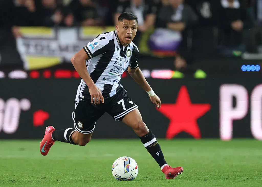 Alexis Sánchez en el Udinese. Foto: Getty Images