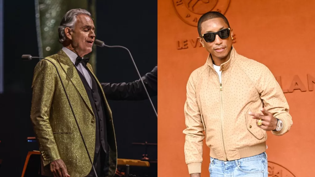 Andrea Bocelli y Pharrell