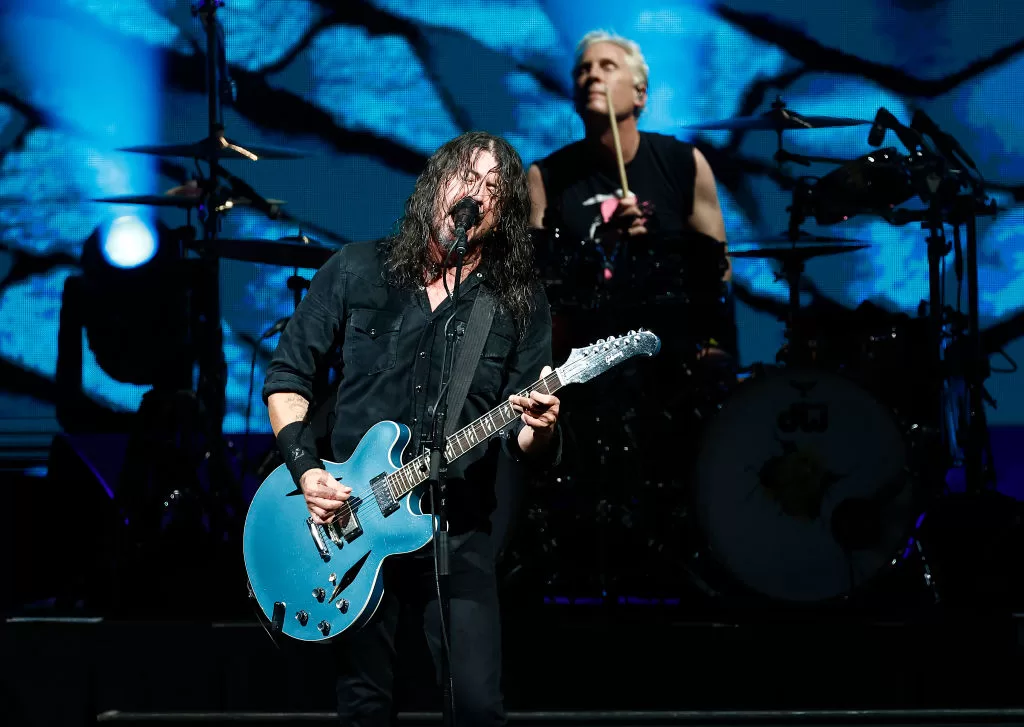 Josh Freese y Dave Grohl en Foo Fighters. Foto: Getty Images.