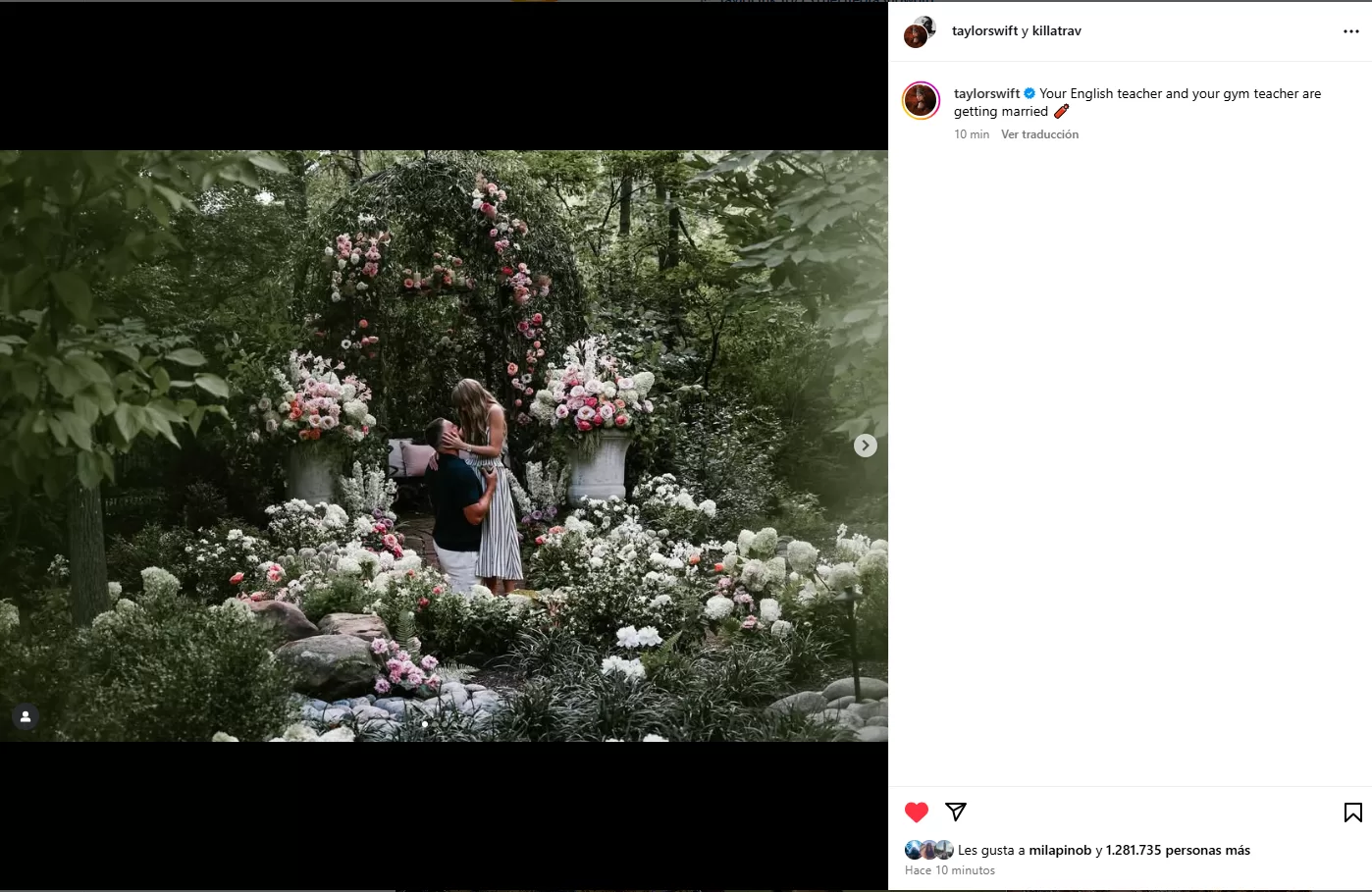 Taylor Swift compromiso