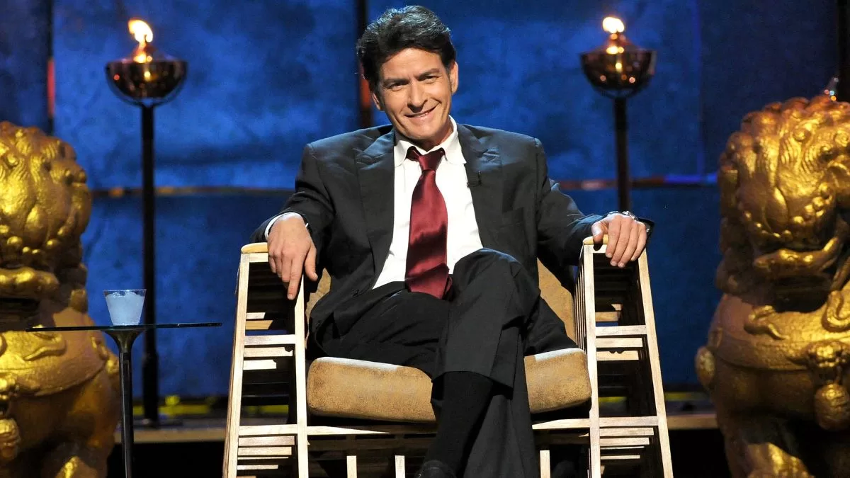 Charlie Sheen en su "Roast" de "comedy Central" en 2011, fechas en las que estaba comenzando su caída en Hollywood. 