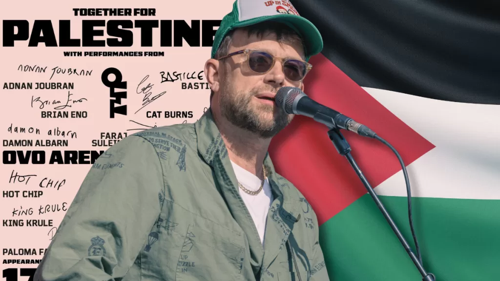 Damon Albarn participará en acto benéfico "Juntos por Palestina" con estos artistas