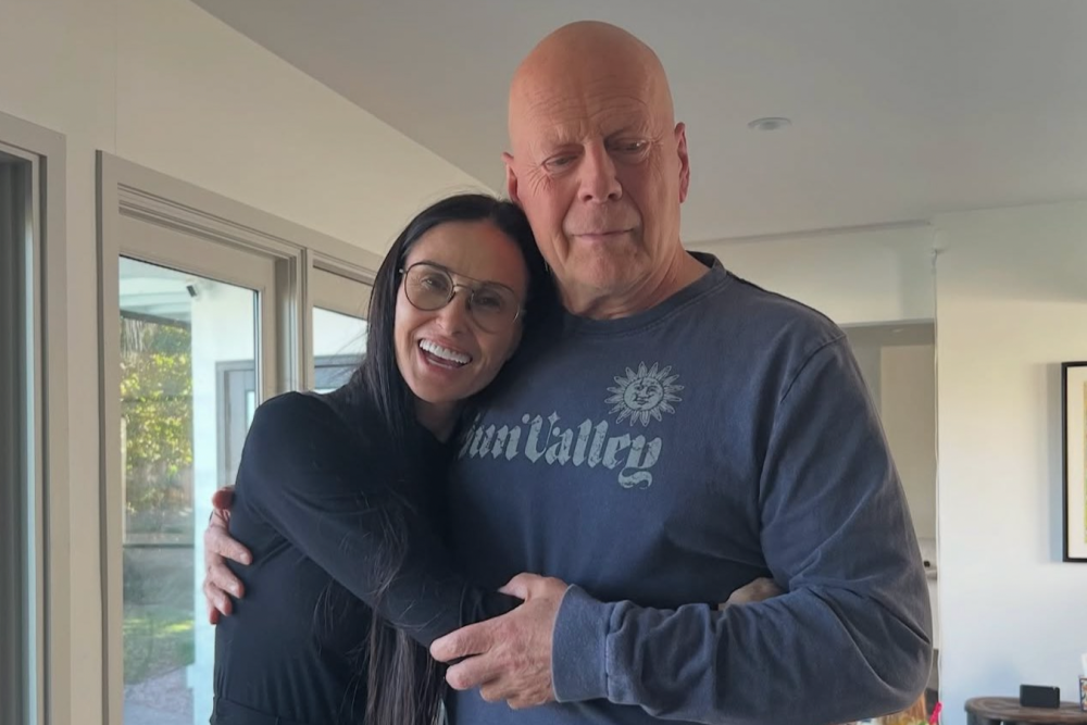 Demi Moore y Bruce Willis en el Instagram de la actriz.