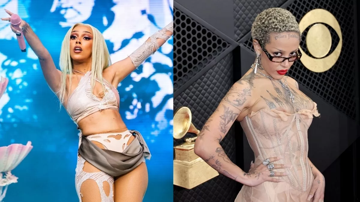 Doja Cat en 2021, era "Planet Her" versus 2024 era "Scarlet". 